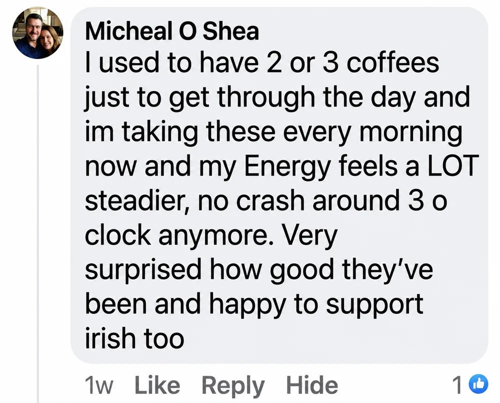 Facebook comment from Micheal O Shea about Grova